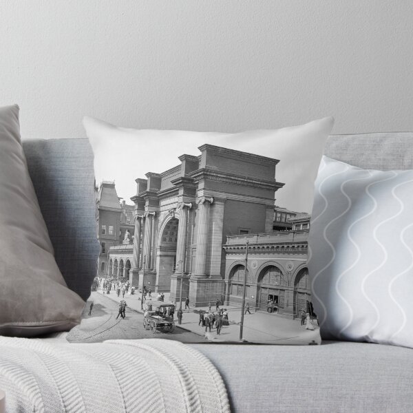 Item preview, North Union Station, Boston - 1905 Train Station black and white vintage fine art photograph designed and sold by Astrid Arkhangelsky.