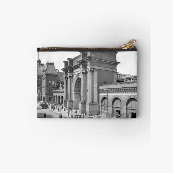 Item preview, North Union Station, Boston - 1905 Train Station black and white vintage fine art photograph designed and sold by Astrid Arkhangelsky.