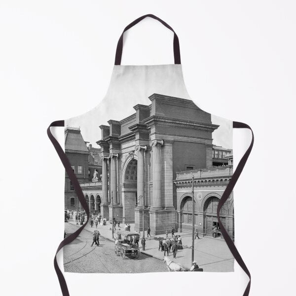 Item preview, North Union Station, Boston - 1905 Train Station black and white vintage fine art photograph designed and sold by Astrid Arkhangelsky.