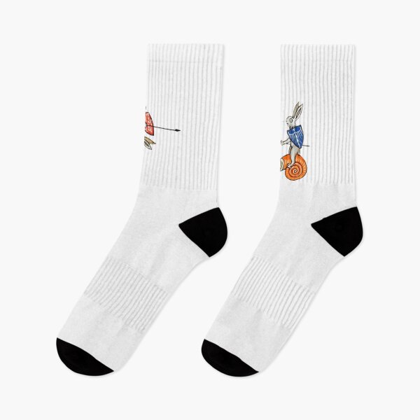 Item preview, Jousting Bunny Socks designed and sold by The Puzzle Agents.