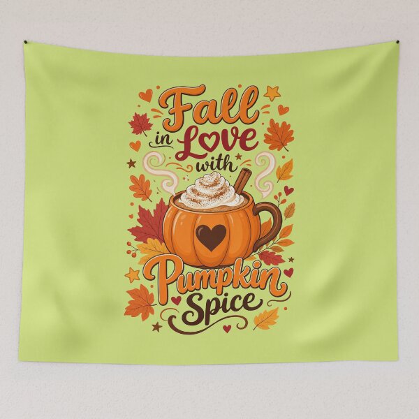 Item preview, Fall in Love with Pumpkin Spice designed and sold by Pixel-Lair.