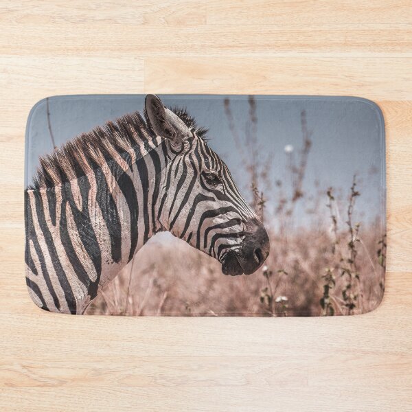Item preview, Striking Zebra Profile Portrait in the Wild designed and sold by OlaniPictures.