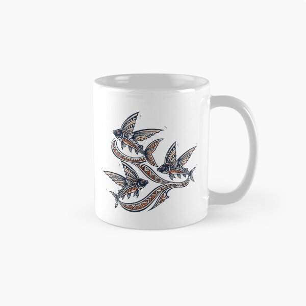 Item preview, Maori Flying Fish School – Tribal Ocean Trio designed and sold by SilentPowerArt.