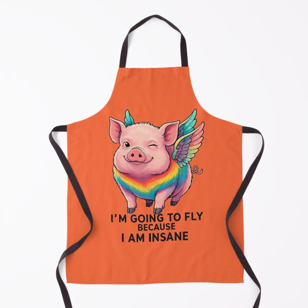 Item preview, I'm going tl fly because I am insane - A colorful pig designed and sold by ParadoxParadox.