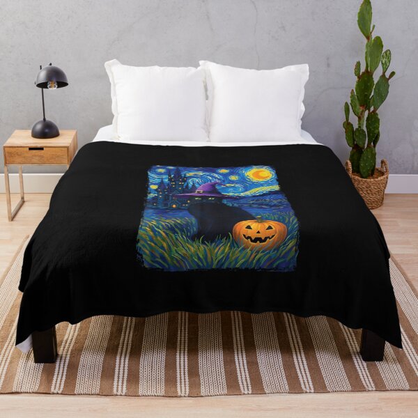 Item preview, Cat Starry Night Halloween designed and sold by ChaosColorCo.