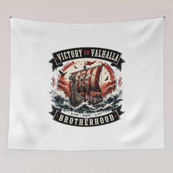Item preview, Victory or Valhalla – Viking Longship Brotherhood designed and sold by Bizon2910.
