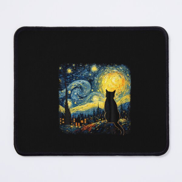 Item preview, Cat Starry Night Van Gogh Cat For Cat Lover Cat Mom Cat Dad designed and sold by ChaosColorCo.