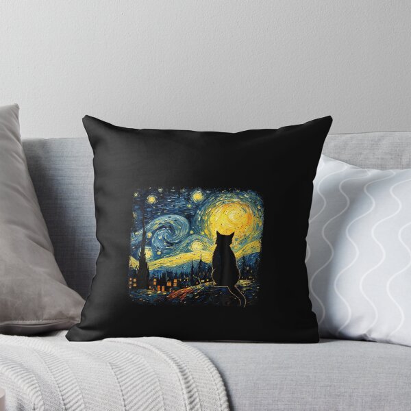 Item preview, Cat Starry Night Van Gogh Cat For Cat Lover Cat Mom Cat Dad designed and sold by ChaosColorCo.