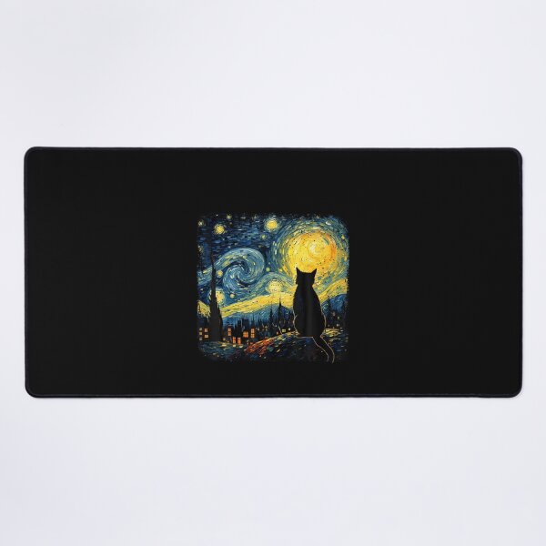 Item preview, Cat Starry Night Van Gogh Cat For Cat Lover Cat Mom Cat Dad designed and sold by ChaosColorCo.
