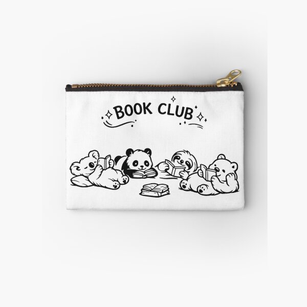 Item preview, Book Club Reading Animals | Cozy Animal Line Art | Book Lover Gift designed and sold by Little Moments Co..