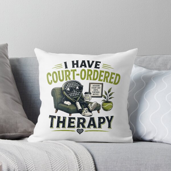 Item preview, Padel I Have Court Ordered Therapy | Funny Padel Shirt | Padel Therapy designed and sold by Rikas-art.