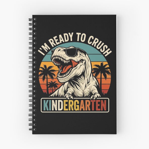 Item preview, I'm Ready to Crush Kindergarten Dinosaur Boy First Day Kid T-Shirt designed and sold by ChockletBoy.