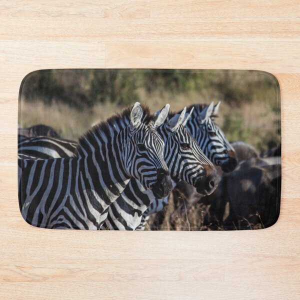Item preview, Trio of Wild Zebras in the African Bush designed and sold by OlaniPictures.
