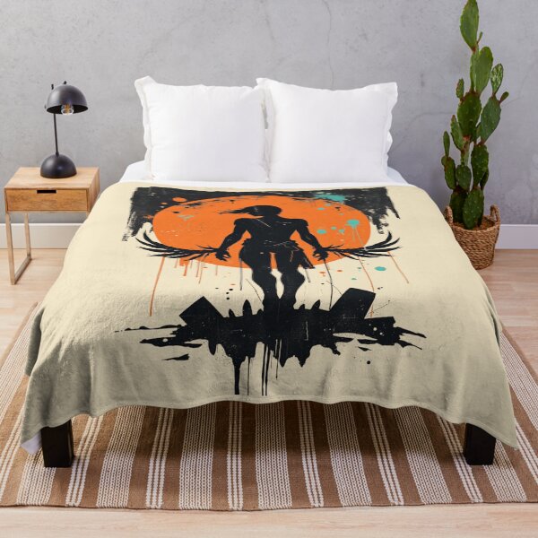 Item preview, Gothic Angel Silhouette Orange Moon Art designed and sold by ERODED SELF.