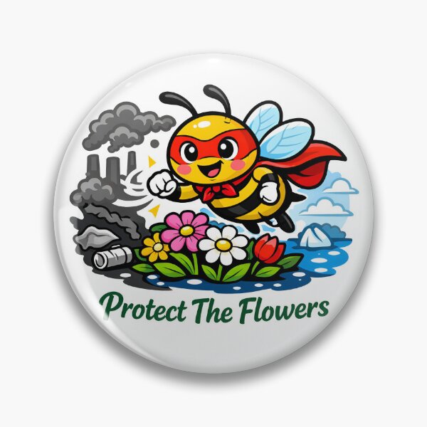 Item preview, Super Bee Protecting Nature and Flowers designed and sold by Nuvoro Eco Awareness.