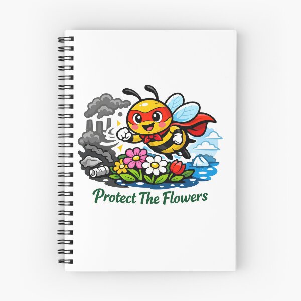 Item preview, Super Bee Protecting Nature and Flowers designed and sold by Nuvoro Eco Awareness.