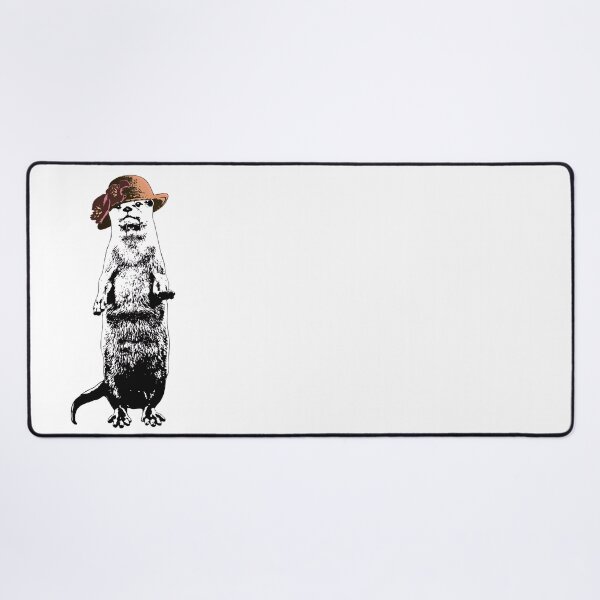 Item preview, Otter Be Going Now - Black and White Otter Wearing A Hat designed and sold by LittleMissTyne.