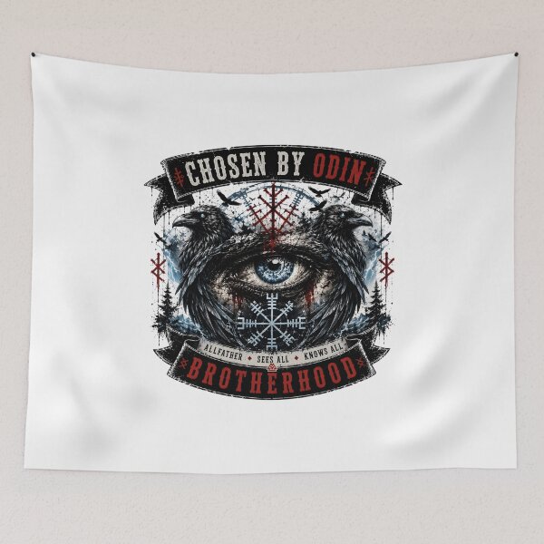 Item preview, Chosen by Odin – Allfather Sees All | Viking Ravens designed and sold by Bizon2910.