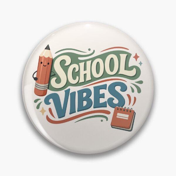Item preview, School Vibes Pencil & Notebook – Classroom Gift designed and sold by stylishdzign.