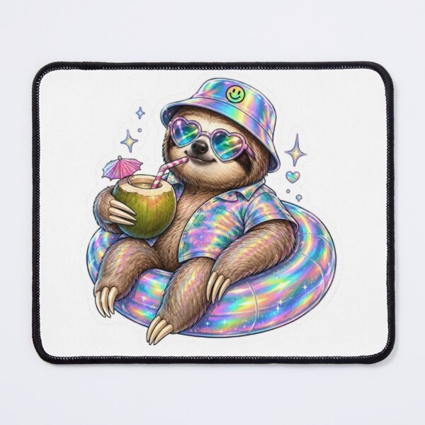 Item preview, Chill Sloth Relaxing on Pool Float designed and sold by Snurly.