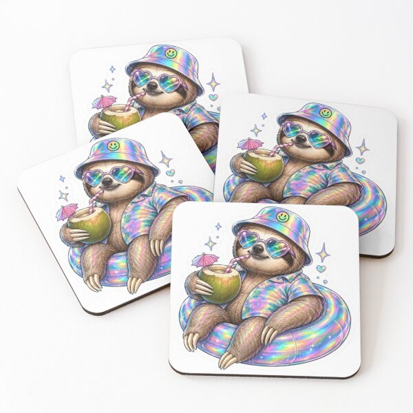 Item preview, Chill Sloth Relaxing on Pool Float designed and sold by Snurly.