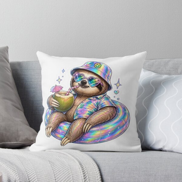 Item preview, Chill Sloth Relaxing on Pool Float designed and sold by Snurly.