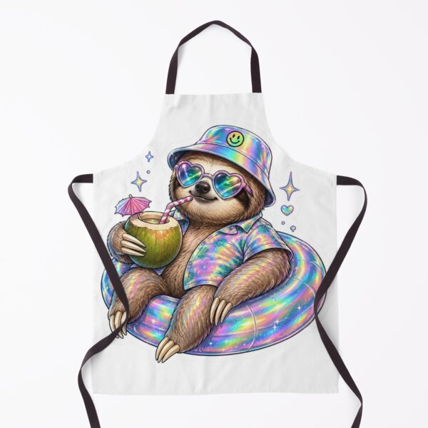 Item preview, Chill Sloth Relaxing on Pool Float designed and sold by Snurly.