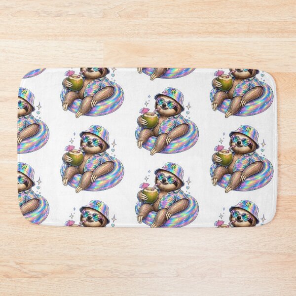 Item preview, Chill Sloth Relaxing on Pool Float designed and sold by Snurly.