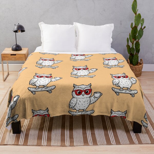 Item preview, Skater Owl with Coffee | Funny Kawaii Animal Design designed and sold by AstronautMerch.
