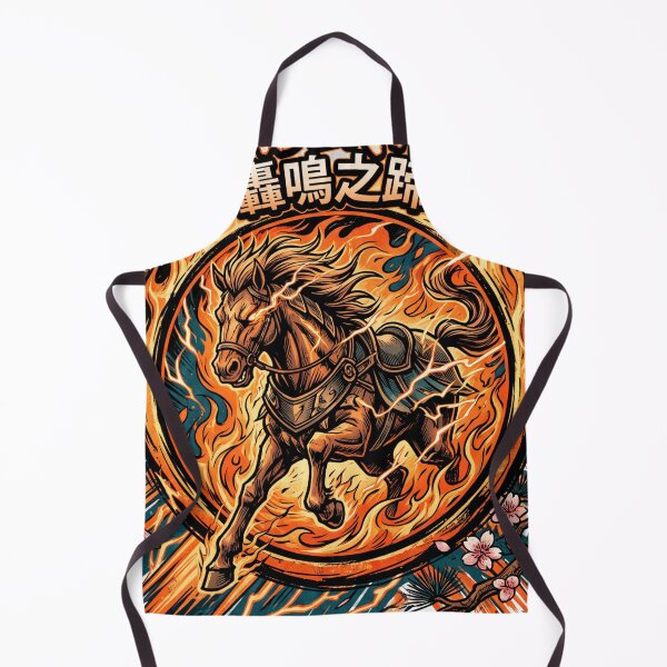 Item preview, Thunder Hoof — Blazing Fire Horse Japanese Ukiyo-e Style Tee v2 designed and sold by CornishPixiPony.