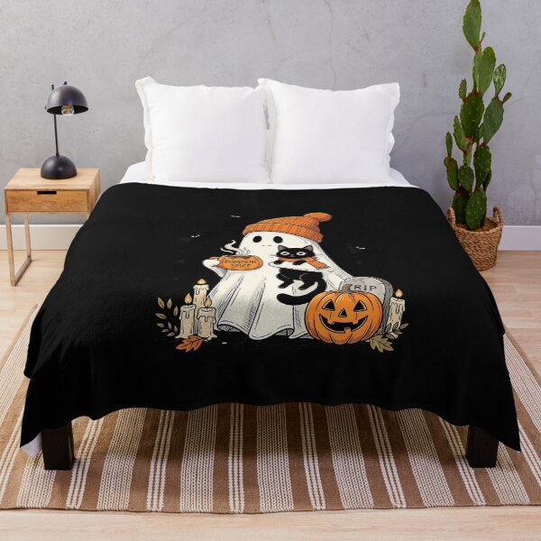 Item preview, Cute Ghost Drinking Coffee Halloween Cat Ghost Coffee designed and sold by ChaosColorCo.