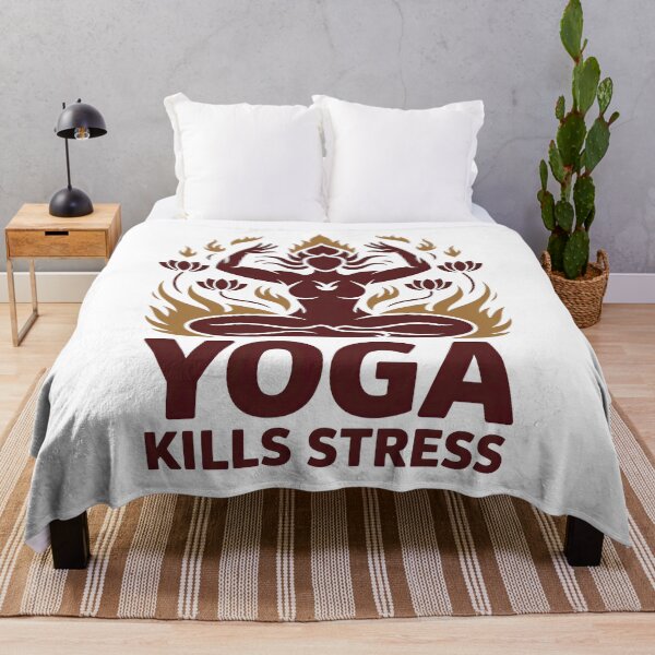 Item preview, Yoga Kills Stress Goddess Figure for Meditation and Spiritual designed and sold by 108stillness.