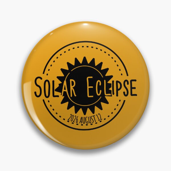 Item preview, 2026 august 12 Solar Eclipse Minimal style designed and sold by EmeraldeaArt.