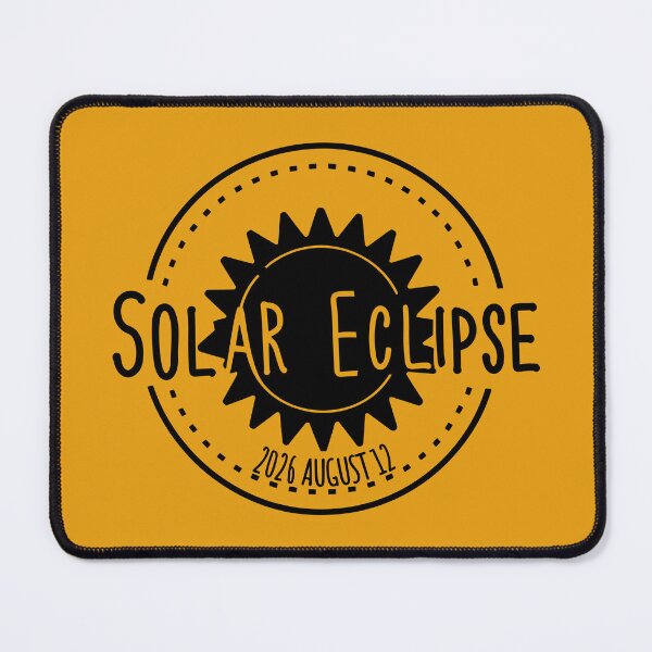 Item preview, 2026 august 12 Solar Eclipse Minimal style designed and sold by EmeraldeaArt.
