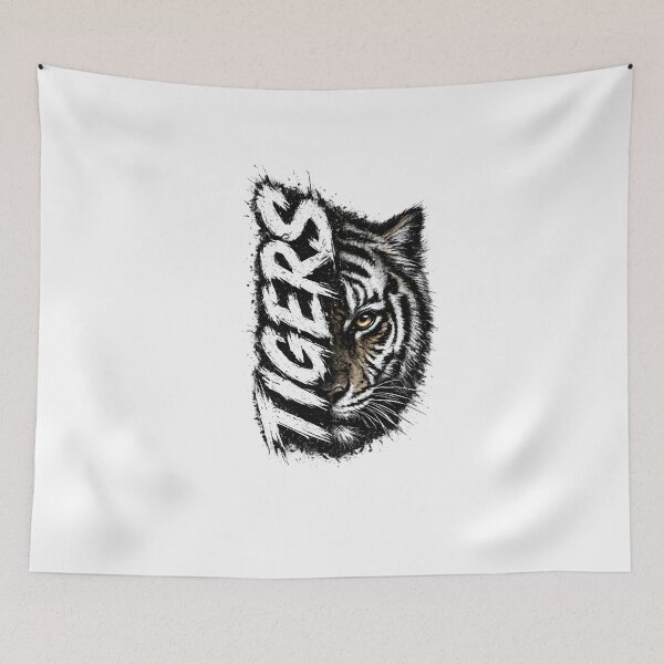 Item preview, TIGER Fierce Tiger Face Vintage Mascot Wildlife Athletic Graphic designed and sold by favoprintaart.