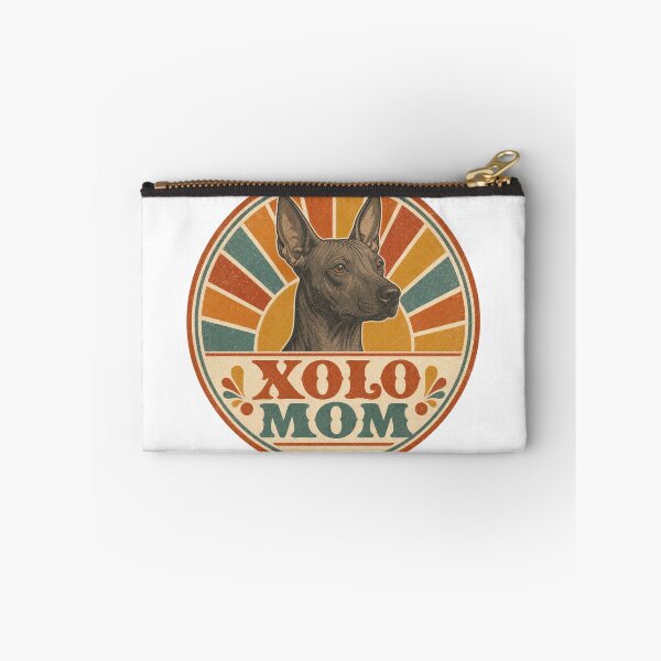 Item preview, Xoloitzcuintli Retro Sunset Emblem Xolo Mom designed and sold by BoosterShop.