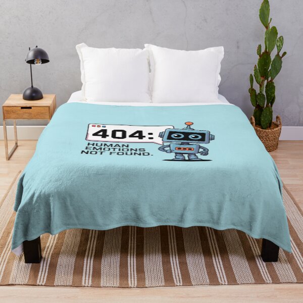 Item preview, 404: Human Emotions Not Found – Funny AI Robot Humor Design designed and sold by Jollys-ArtShop.