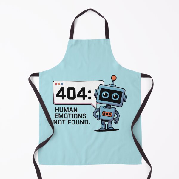 Item preview, 404: Human Emotions Not Found – Funny AI Robot Humor Design designed and sold by Jollys-ArtShop.