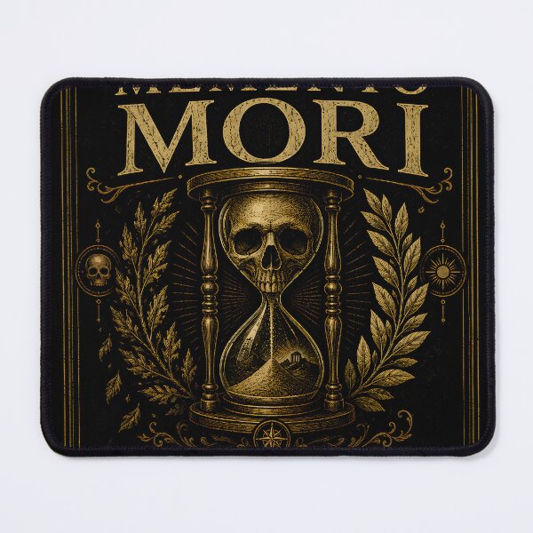 Item preview, Memento Mori | Remember You Must Die | Stoic Philosophy Vintage Engraving designed and sold by INNER FORGE.
