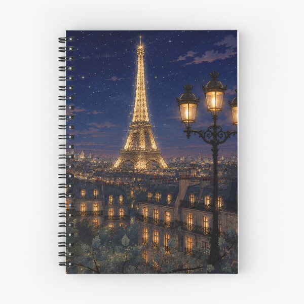 Item preview, Paris at Night – Romantic Eiffel Tower Under the Stars | Vintage Paris Cityscape Art designed and sold by CaseyMichelleArt.