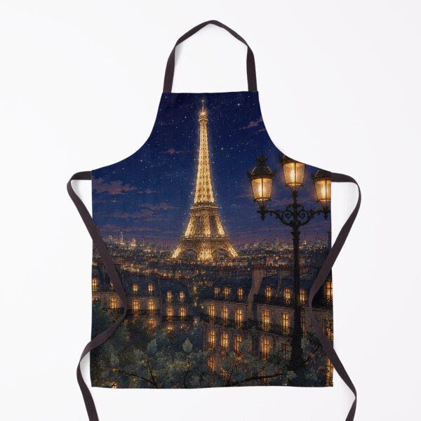 Item preview, Paris at Night – Romantic Eiffel Tower Under the Stars | Vintage Paris Cityscape Art designed and sold by CaseyMichelleArt.