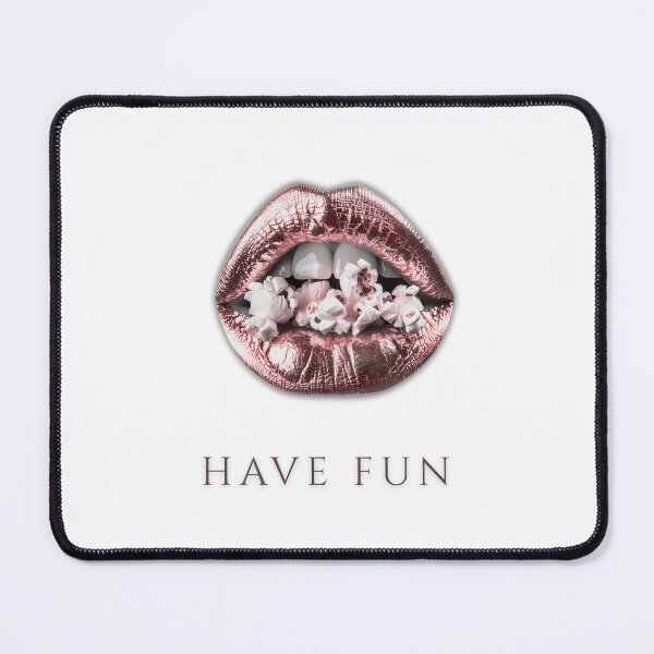 Item preview, Rose Gold Lips Popcorn Have Fun Digital Art designed and sold by Alien byte art.