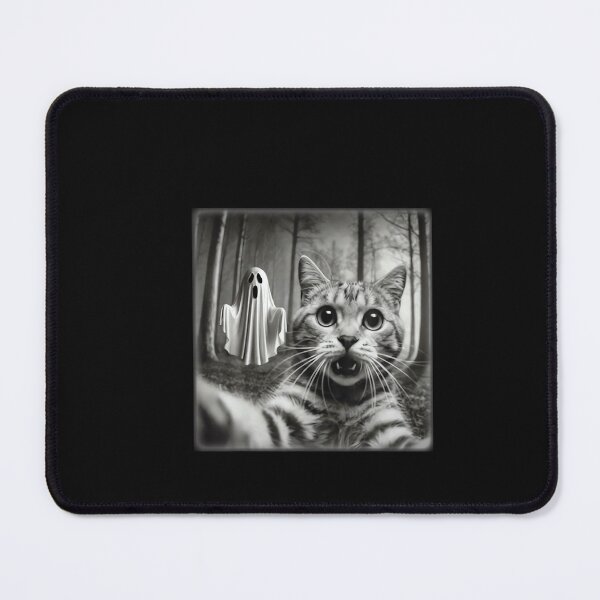 Item preview, Funny Halloween Cat Selfie With Spooky Ghost Cat Lovers designed and sold by ChaosColorCo.