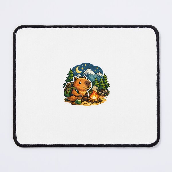 Item preview, Cute Camping Capybara Adventure designed and sold by Dream Design Store.