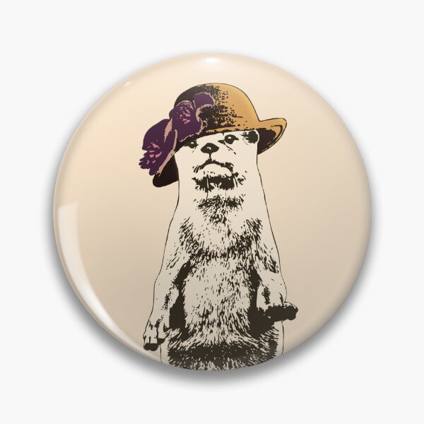 Item preview, Otter Be Going Now - Sepia-Toned Otter Wearing A Hat designed and sold by LittleMissTyne.