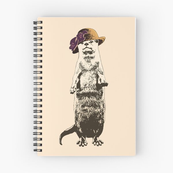 Item preview, Otter Be Going Now - Sepia-Toned Otter Wearing A Hat designed and sold by LittleMissTyne.