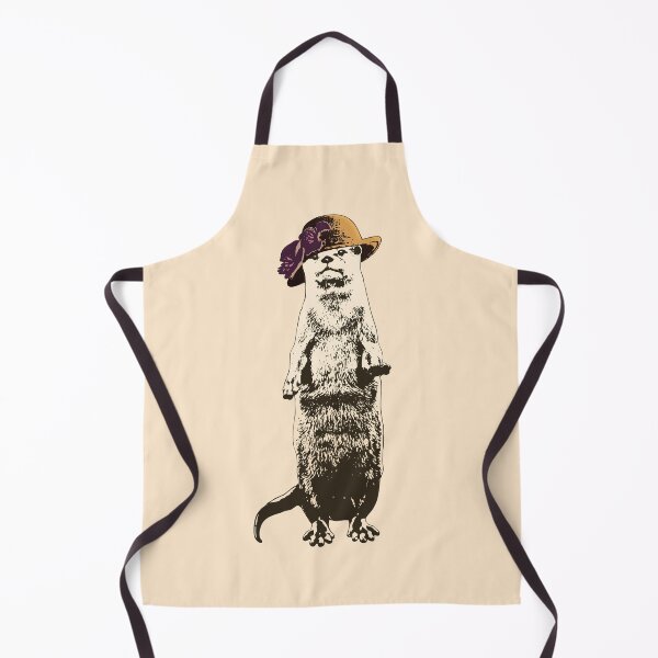Item preview, Otter Be Going Now - Sepia-Toned Otter Wearing A Hat designed and sold by LittleMissTyne.