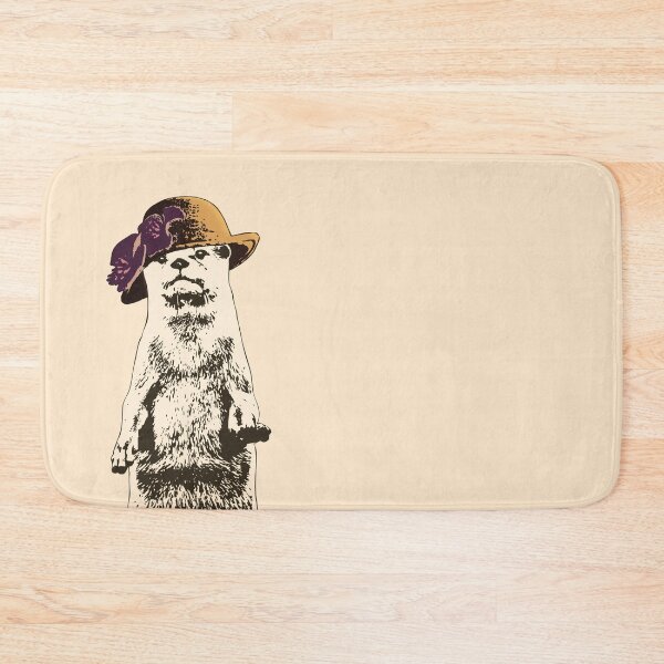 Item preview, Otter Be Going Now - Sepia-Toned Otter Wearing A Hat designed and sold by LittleMissTyne.