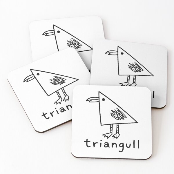 Item preview, Triangull Triangle Seagull Geometric Bird Pun designed and sold by gunaone-design.
