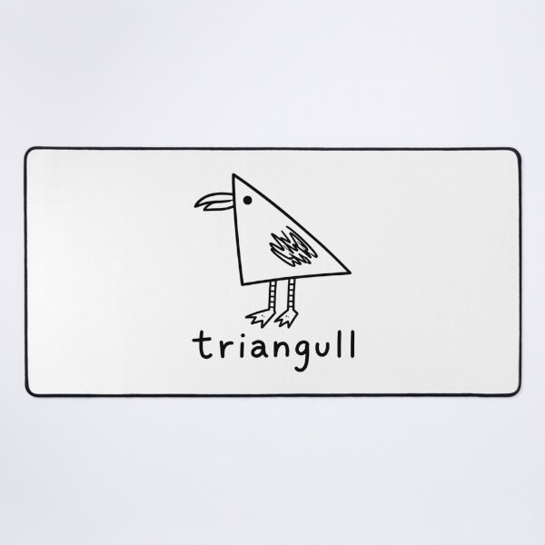 Item preview, Triangull Triangle Seagull Geometric Bird Pun designed and sold by gunaone-design.
